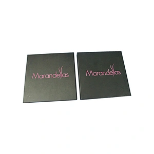 PandaSew Custom Logo Luxury Paperboard With Pink Microfiber Inside Gift Packaging Jewelry Box