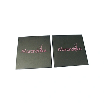 PandaSew Custom Logo Luxury Paperboard With Pink Microfiber Inside Gift Packaging Jewelry Box